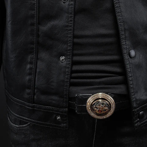 Tyree – Veste en cuir élégante